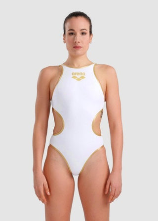 Arena One Big Logo White Gold