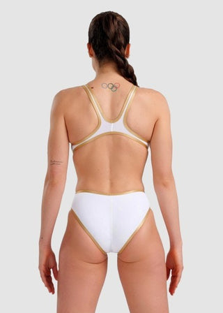 Arena One Big Logo White Gold