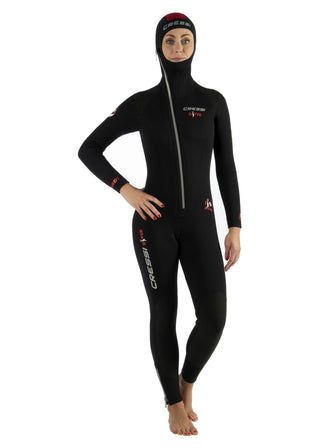 Traje de neopreno Cressi Diver de una pieza para mujer de 7 mm.