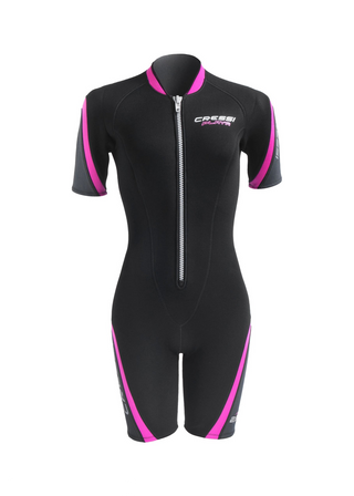 Cressi Playa 2.5 mm shorty wetsuit. woman