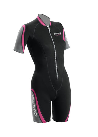 Cressi Playa 2.5 mm shorty wetsuit. woman
