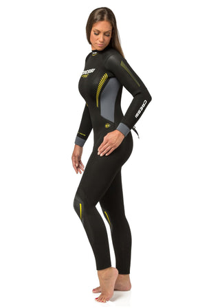Traje de neopreno Cressi Fast de una pieza para mujer de 5 mm.