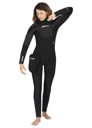 Traje de neopreno de una pieza Mares Pro Therm 8/7 mm para mujer