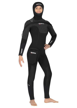 Traje de neopreno de una pieza Mares Pro Therm 8/7 mm para mujer