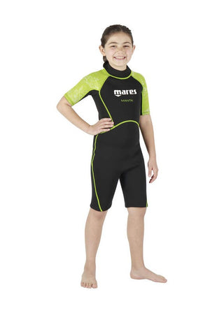 Mares Manta junior 2.2 mm shorty wetsuit.