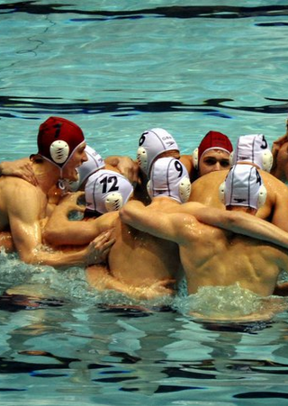 Complete set of water polo caps