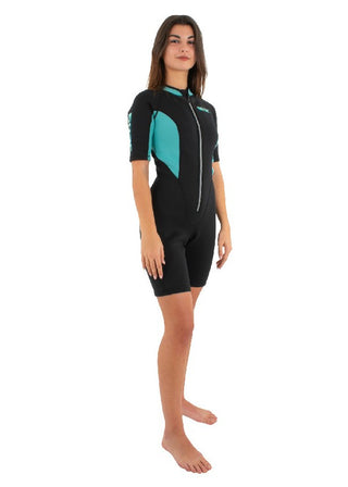 Traje de neopreno corto de 2,5 mm con apariencia Seac. mujer